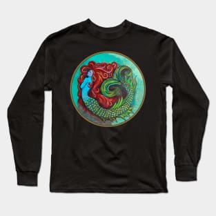 Mermaid Painting Long Sleeve T-Shirt